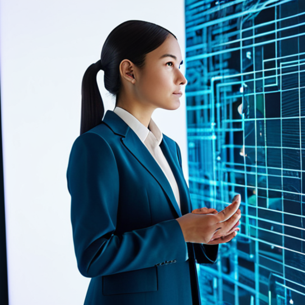 A professional digital fashion designer, dressed in a modest, contemporary business suit, standing in a modern, well-lit digital design studio. The designer is gazing thoughtfully at a large holographic screen displaying intricate digital fashion designs intertwined with abstract blockchain network visuals. The studio has a sleek, minimalist aesthetic with subtle futuristic elements. High-resolution, crisp detail, soft ambient lighting, studio photography. Perfect anatomy, correct proportions, natural pose, well-formed hands, proper finger count, natural body proportions. Fully clothed, appropriate attire, safe for work, professional, appropriate content, modest clothing, family-friendly.
